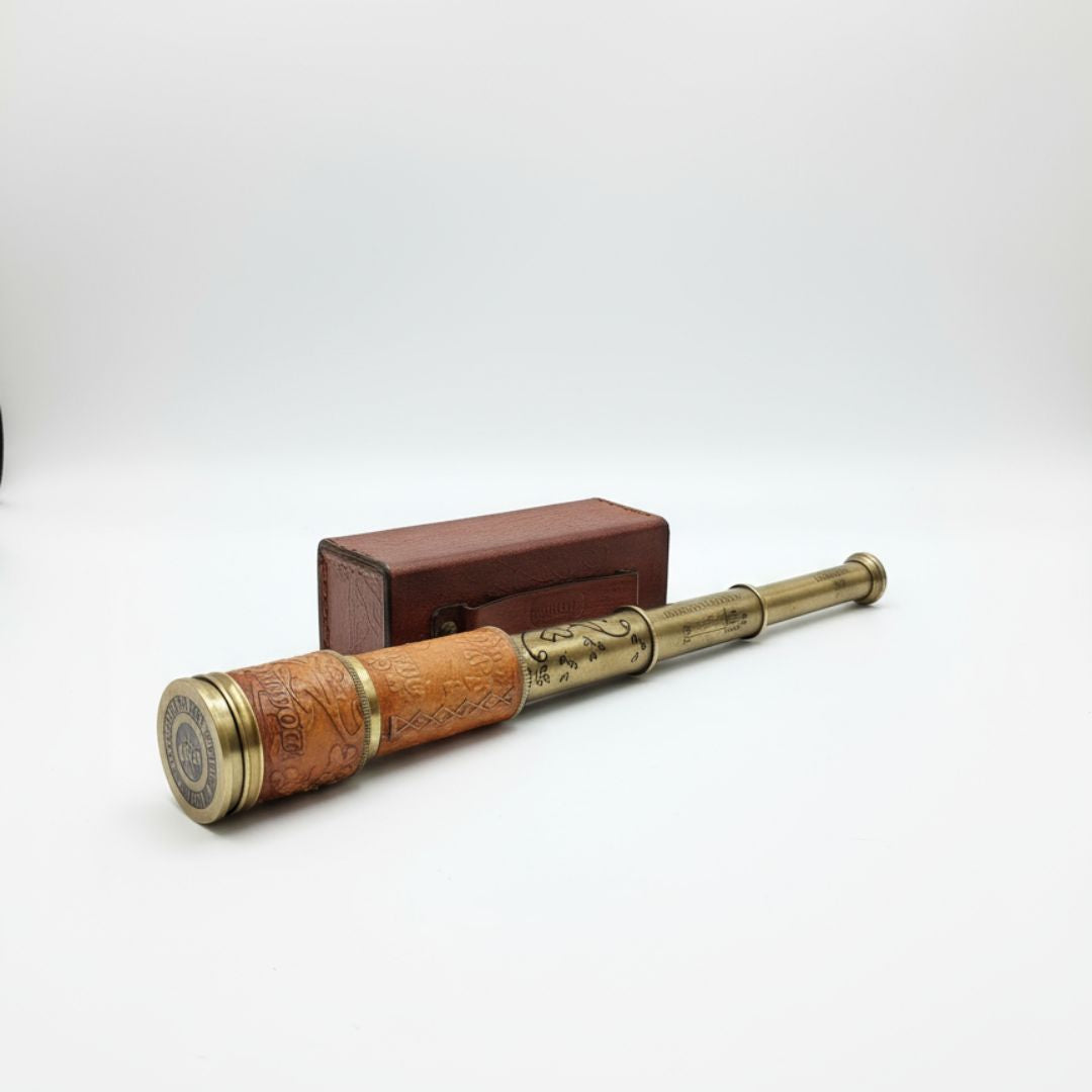 Personalized Dollond London Brass Telescope With Box | Pirate Spyglass Gift