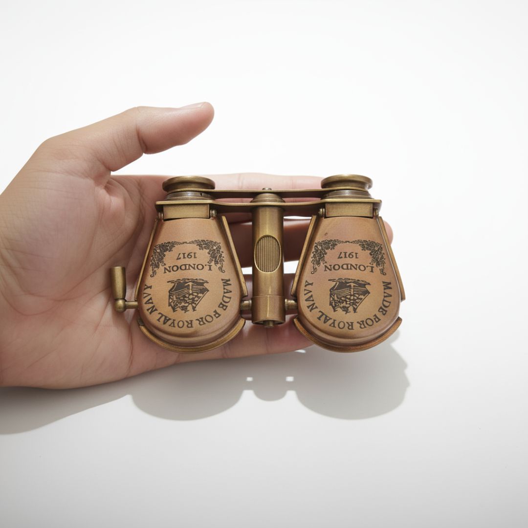 Antique Brass Binoculars | Royal Navy Binocular London 1917