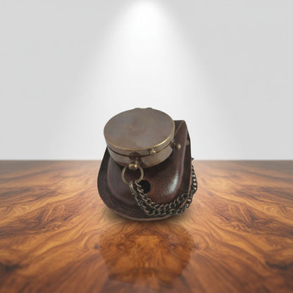 Personalized Brass Sundial Compass, Engraved Nautical Gift