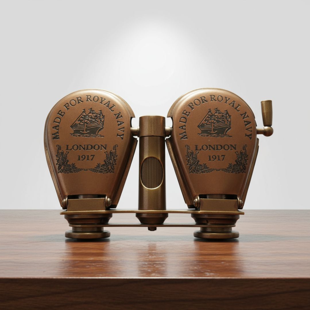 Antique Brass Binoculars | Royal Navy Binocular London 1917