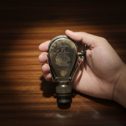 Antique Brass Monocular Telescope Collectible R & J Beck Nautical Gift
