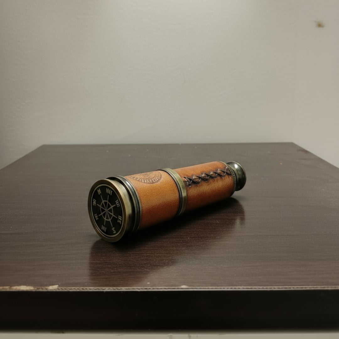 Personalized Dollond London Telescope in Wooden Box | Brass Telescope