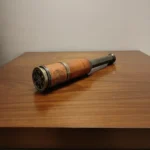 Antique Brass Handheld Telescope with Wooden Box